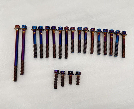 Schraubenset Titan Motorseitendeckel Zubehör Yamaha YZF-R 125 WR MT Beta Fantic