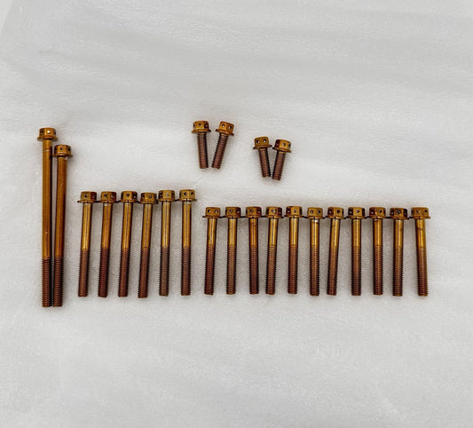 Schraubenset Titan Motorseitendeckel Zubehör Yamaha YZF-R 125 WR MT Beta Fantic